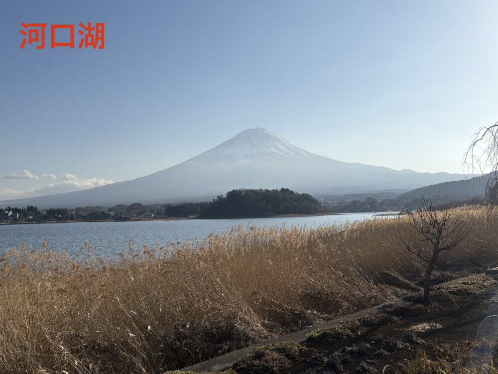 河口湖からの富士山